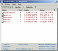 Cookie Guard v1.42 screenshot